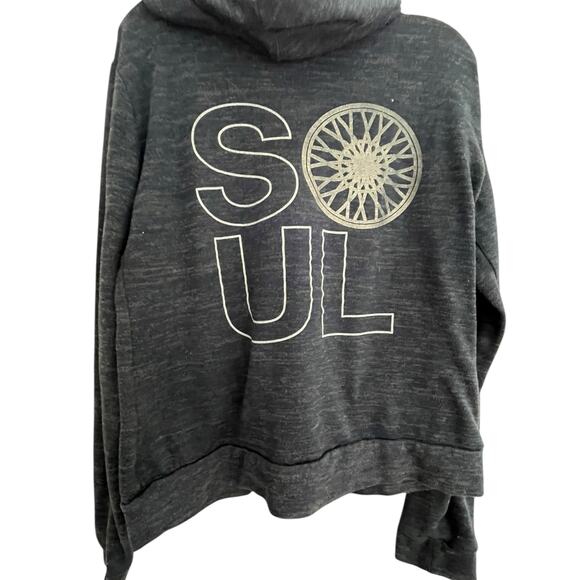 SoulCycle Full-Zip Hoodie - X-Small - Heathered Dark Blue - Picture 1 of 4